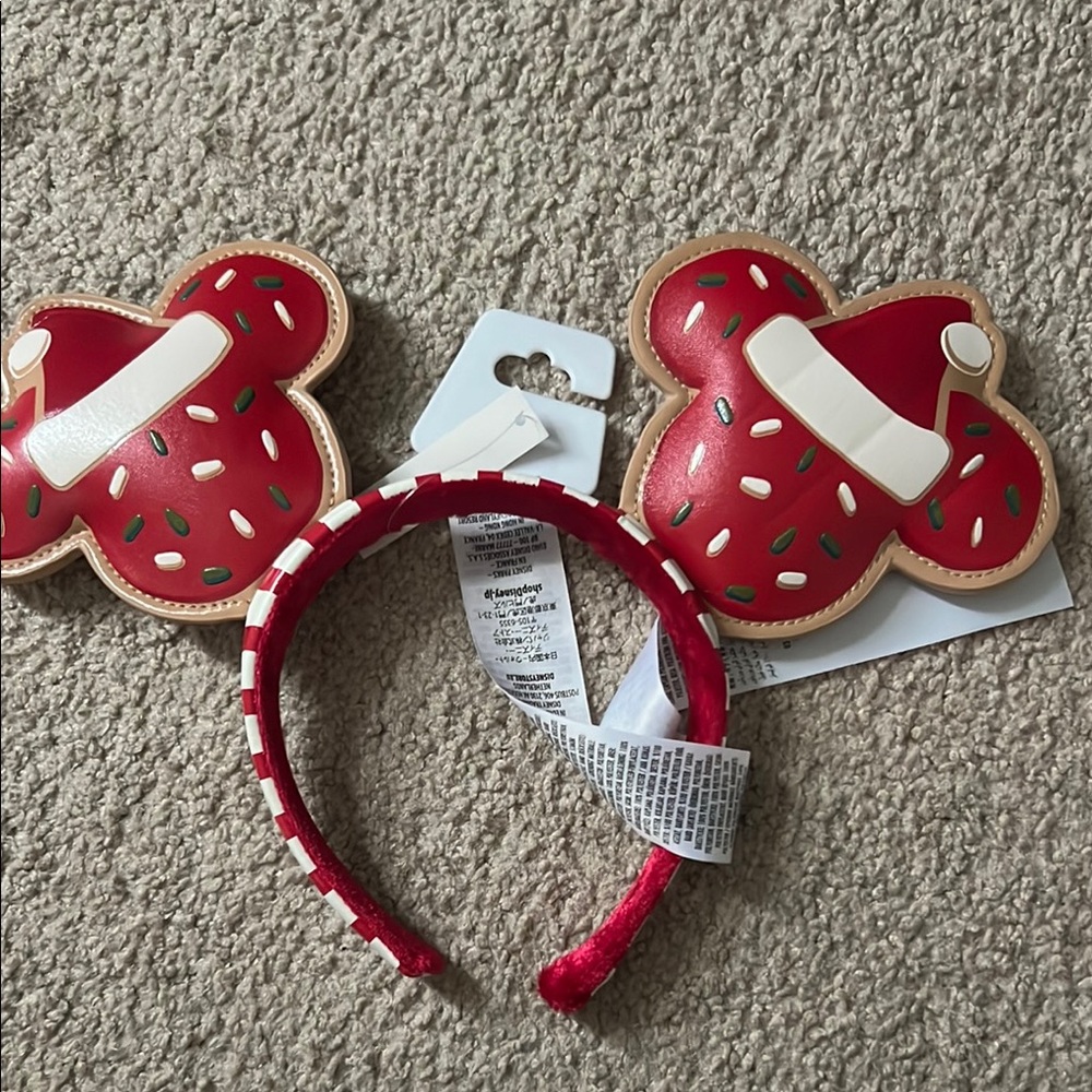 Red and White Holiday Headband